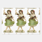 Ensemble de papier d'enveloppement de la Saint-Pat (Devant 3)