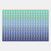 Ensemble de papier d'enveloppement de l'espace ble (Devant 2)