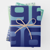 Ensemble de papier d'enveloppement de l'espace ble (En situation)