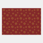 Ensemble de papier d'enveloppement de mandala Fire (Devant)