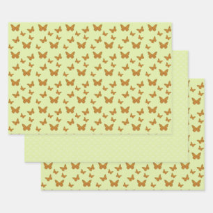 Ensemble de papier d'enveloppement de monarque ind