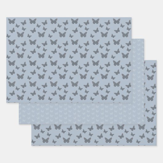 Ensemble de papier d'enveloppement de monarque nor (Lot)