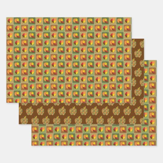 Ensemble de papier d'enveloppement de surface d'au (Lot)