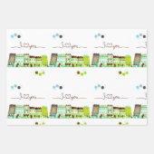 Ensemble de papier d'enveloppement des expressions (Devant 2)