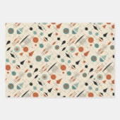 Ensemble de papier d'enveloppement design moderne (Devant)