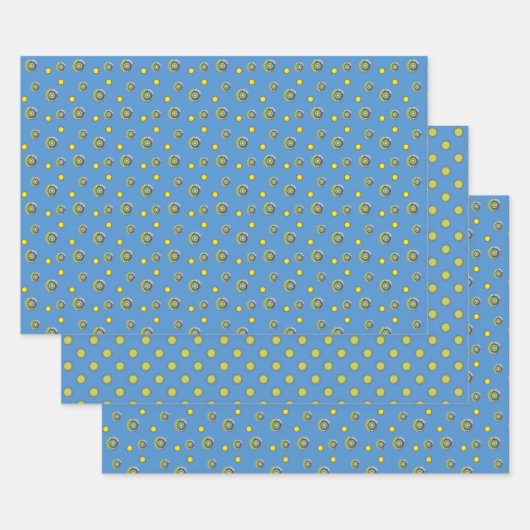 Ensemble de papier d'enveloppement d'été Sunshine (Lot)