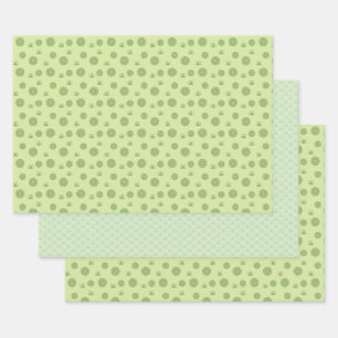 Ensemble de papier d'enveloppement du jour de St.