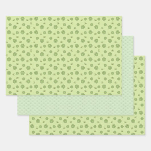 Ensemble de papier d'enveloppement du jour de St.  (Lot)