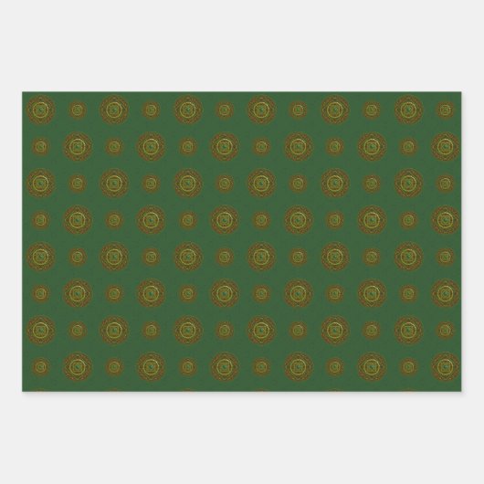 Ensemble de papier d'enveloppement Taurus Mandala (Devant)