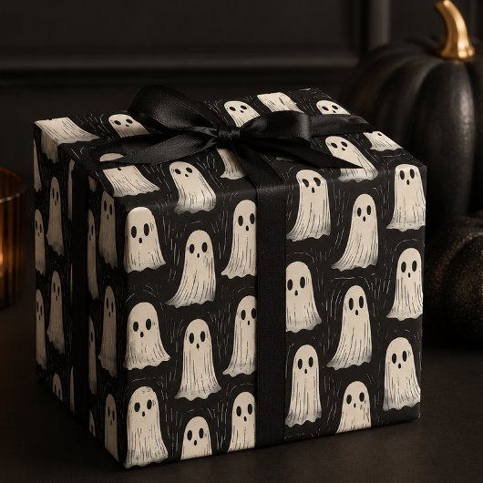 Ensemble de papier Halloween fantômes effrayants m