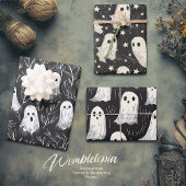 Ensemble de papier Halloween fantômes effrayants m