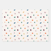Ensemble de papier Motif Terrazzo amusant (3 feuil (Devant 3)