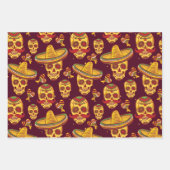 Ensemble de papier pour enveloppement de crâne de  (Devant)