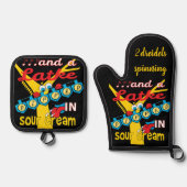 Ensemble de porte-jarretelles Hanoukka Four Mitt & (Recto)