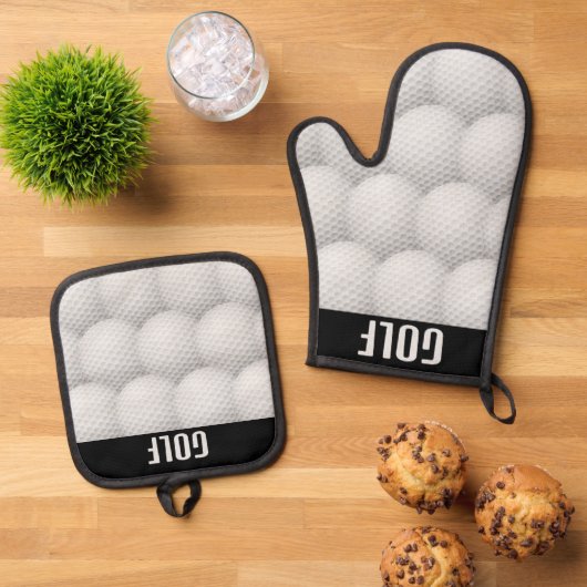 Ensemble de porte-pots Mitt & Pot Conception Golf (De haut en bas)