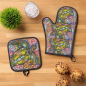 Ensemble de porte-pots Timmy Oven Mitt (De haut en bas)