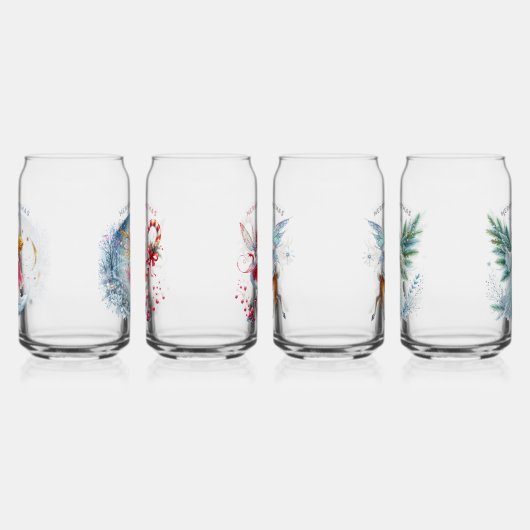 Ensemble de quatre fées de Noël Joyeux Noël (Gauche)