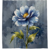 Ensemble de rideau de douche floral pastel (Devant)