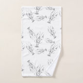 Ensemble de salle de bain à langouste (Serviette à main)