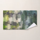 Ensemble de salle de bain en briques vert d'été Ab (Serviette à main)