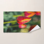 Ensemble de salle de bain Tulipe de printemps (Serviette à main)