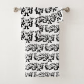 ensemble de serviette d'amis de panda (En situation)