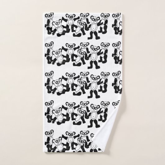 ensemble de serviette d'amis de panda (Serviette à main)