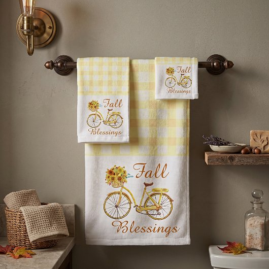 ensemble de serviette de bain à vélo de bénédictio