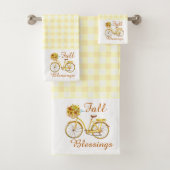 ensemble de serviette de bain à vélo de bénédictio (En situation)