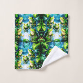 Ensemble de serviette de bain amusant pour grenoui (Gant de toilette)