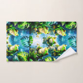 Ensemble de serviette de bain amusant pour grenoui (Serviette à main)