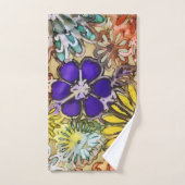 Ensemble de serviette de bain de flower power (Serviette à main)