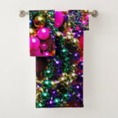 ENSEMBLE de SERVIETTE de BAIN de perles de mardi (En situation)