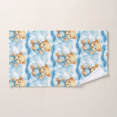Ensemble de serviette de bain pour garçon | Ours e (Serviette à main)