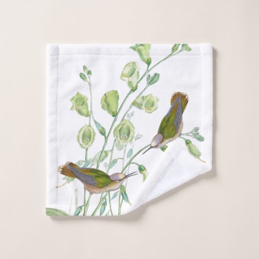 Ensemble de serviette de Bath d'animaux de fleurs (Gant de toilette)