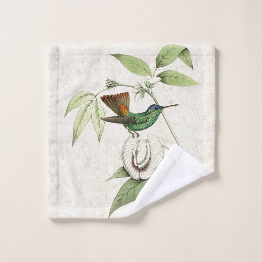 Ensemble de serviette de Bath d'animaux de fleurs (Gant de toilette)