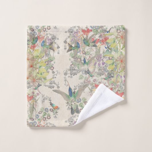 Ensemble de serviette de Bath d'animaux de fleurs (Gant de toilette)