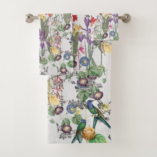 Ensemble de serviette de Bath de ciel d'oiseau de (En situation)