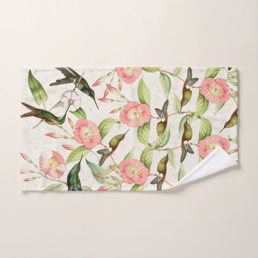 Ensemble de serviette de Bath de faune de fleurs (Serviette à main)