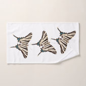 Ensemble de serviette de Bath de faune de papillon (Serviette à main)