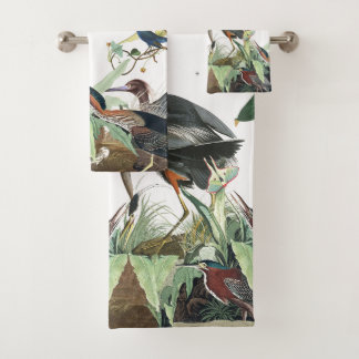 Ensemble de serviette de Bath de faune d'oiseaux