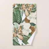Ensemble de serviette de Bath de feuille de fleurs (Serviette à main)