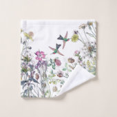Ensemble de serviette de Bath de fleur de fleur (Gant de toilette)