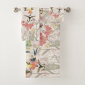 Ensemble de serviette de Bath de fleur de lis (En situation)