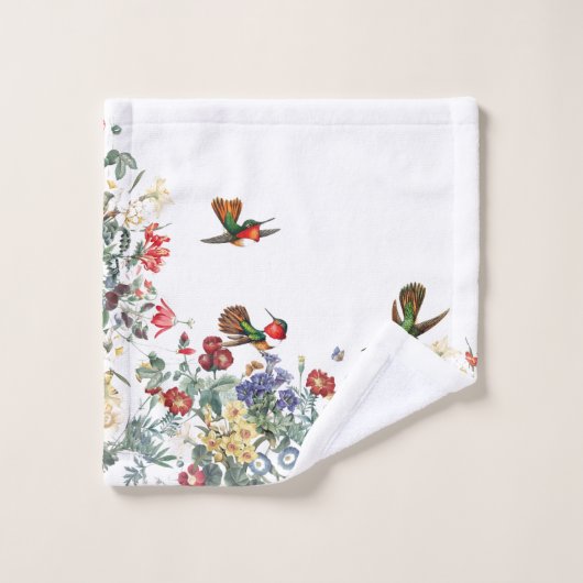 Ensemble de serviette de Bath de fleur de papillon (Gant de toilette)