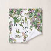 Ensemble de serviette de Bath de fleur d'orchidée (Gant de toilette)