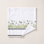 Ensemble de serviette de Bath de fleurs de (Gant de toilette)