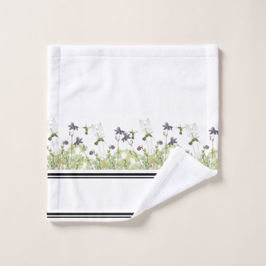 Ensemble de serviette de Bath de fleurs de (Gant de toilette)