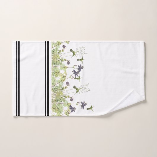 Ensemble de serviette de Bath de fleurs de (Serviette à main)