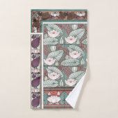 Ensemble de serviette de Bath de fleurs de (Serviette à main)